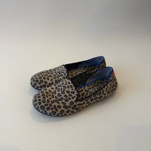 Rothy’s Leopard Print Kids Slip-On Shoes